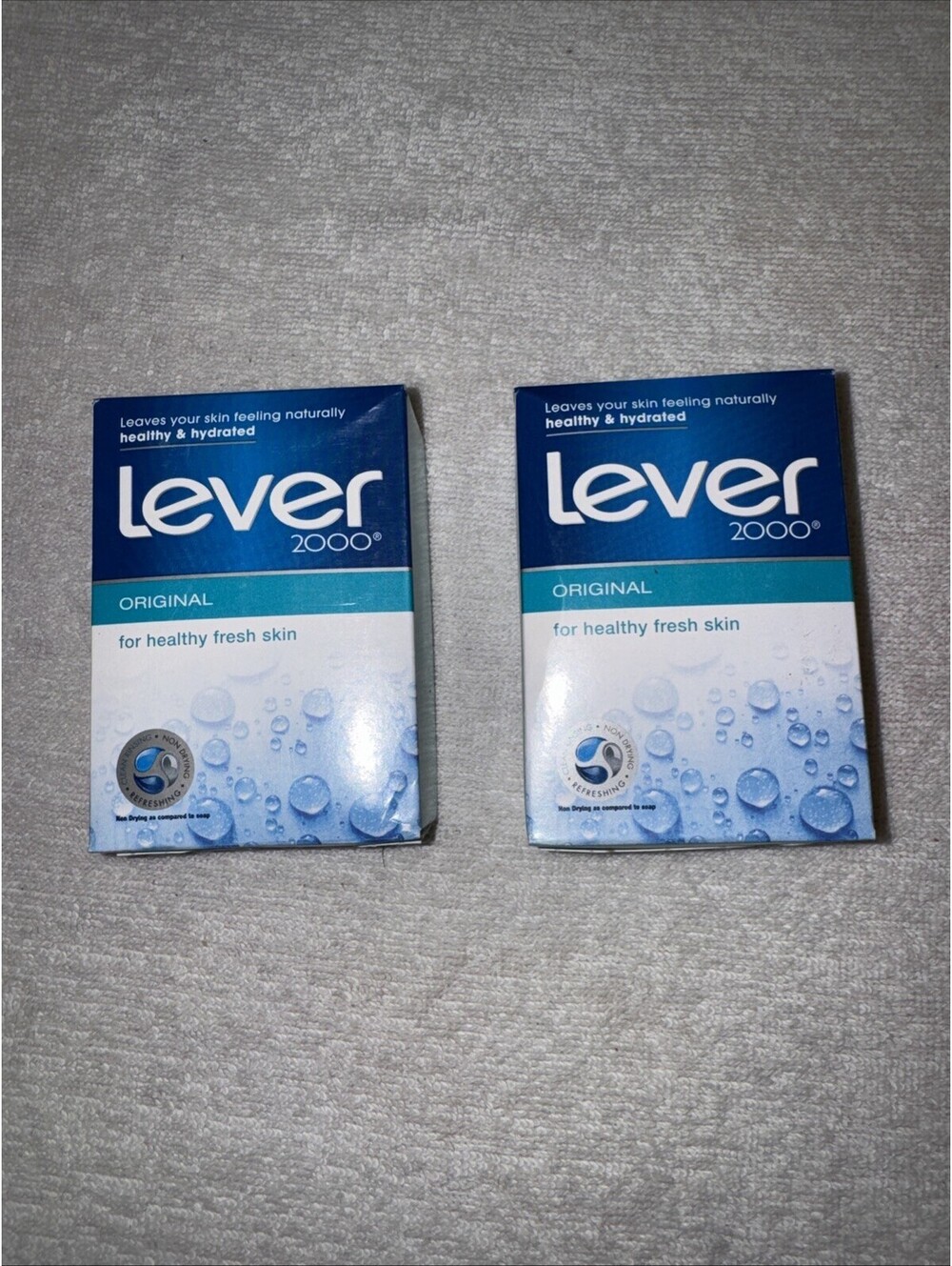 Lever 2000 Original 2 Bars Soap 8 Ounce Refreshing Clean for Face and Body
